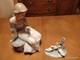 12 NAO Lladro Spring Reflections, lady with flower, #1392G, Spain, 2000