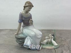 12 NAO-Lladro Spring Reflections, lady with flower, #1392G, Spain, 2000