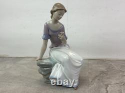 12 NAO-Lladro Spring Reflections, lady with flower, #1392G, Spain, 2000
