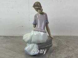 12 NAO-Lladro Spring Reflections, lady with flower, #1392G, Spain, 2000