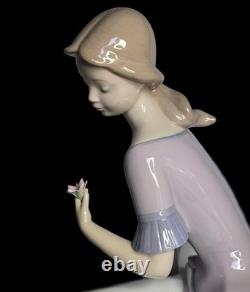 12 NAO-Lladro Spring Reflections, lady with flower, #1392G, Spain, 2000