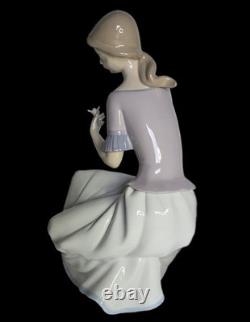 12 NAO-Lladro Spring Reflections, lady with flower, #1392G, Spain, 2000