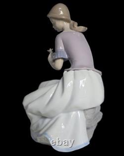 12 NAO-Lladro Spring Reflections, lady with flower, #1392G, Spain, 2000