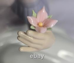 12 NAO-Lladro Spring Reflections, lady with flower, #1392G, Spain, 2000