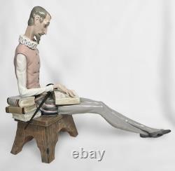 14x17 Vintage NAO Lladro Don Quixote Reading Figurine, Spain, c. 1990s