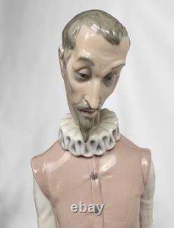 14x17 Vintage NAO Lladro Don Quixote Reading Figurine, Spain, c. 1990s