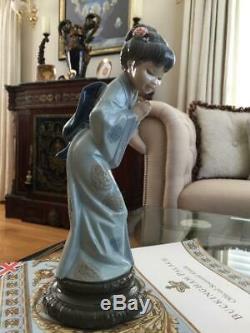 1978 Retired LLADRO ORIENTAL Figurine SAYONARA # 4989 ExCond Japanese Geisha