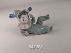 1980s Nao Lladro #1066 Figure Child Boy Clown Jester Figurine Handmade Spain