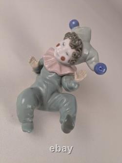 1980s Nao Lladro #1066 Figure Child Boy Clown Jester Figurine Handmade Spain