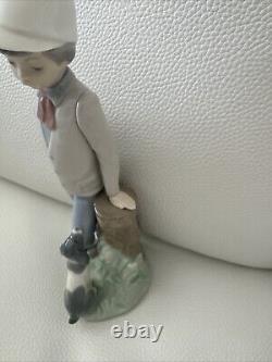 1983 Lladro Nao'Mutual Contemplation' #380 Figurine Boy With Dog