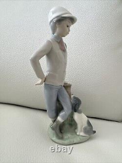 1983 Lladro Nao'Mutual Contemplation' #380 Figurine Boy With Dog