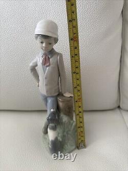 1983 Lladro Nao'Mutual Contemplation' #380 Figurine Boy With Dog