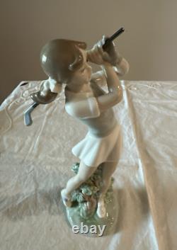 1984 Nao Pottery Doll Figurine Lladro Sister Brand Golf Blonde Blue Eye Girl