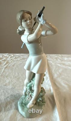 1984 Nao Pottery Doll Figurine Lladro Sister Brand Golf Blonde Blue Eye Girl