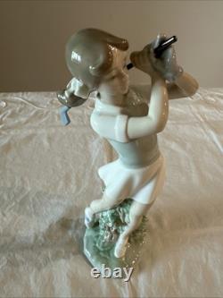 1984 Nao Pottery Doll Figurine Lladro Sister Brand Golf Blonde Blue Eye Girl