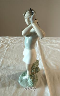 1984 Nao Pottery Doll Figurine Lladro Sister Brand Golf Blonde Blue Eye Girl