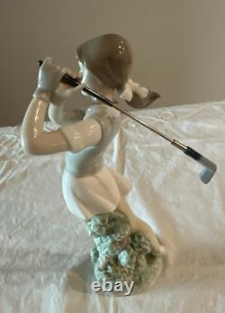 1984 Nao Pottery Doll Figurine Lladro Sister Brand Golf Blonde Blue Eye Girl