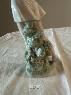 1984 Nao Pottery Doll Figurine Lladro Sister Brand Golf Blonde Blue Eye Girl