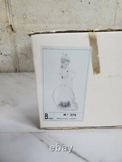 1989 NAO by Lladro Porcelain Figurine Nina con aro y perrito No. 379 dog