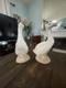 2 NAO Ducks Porcelain Figures LLADRO Style Spain Vintage Set 19 And 18