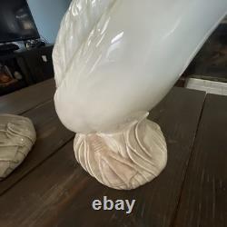 2 NAO Ducks Porcelain Figures LLADRO Style Spain Vintage Set 19 And 18