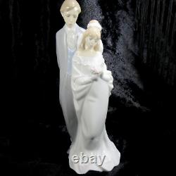 2002 NAO Lladro Bride & Groom Love Always Hand Made Porcelain Valencia Spain