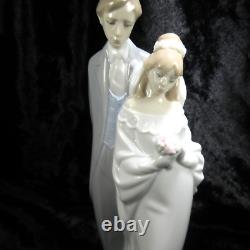 2002 NAO Lladro Bride & Groom Love Always Hand Made Porcelain Valencia Spain