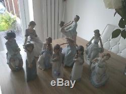 9 Nao Figurines and 1 lladro figurine