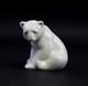 9998006-d Porcelain Polar Bear Bear Sitting Lladro Spain 9x8x10cm