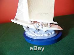 A Large Lladro Yacht Figure Regata Americas Cup 1995