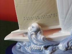 A Large Lladro Yacht Figure Regata Americas Cup 1995