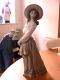 A Stunning Large Rare Lladro / Nao 0376 Woman With Wheat Figure
