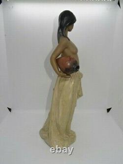 Attractive 14 Lladro Spain Figure Figurine 2323 Water Girl Gres/Matt Finish