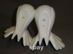 Attractive Collectable Lladro Spain Figure 1169 A Couple Of Doves