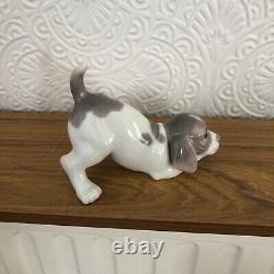Attractive Collectable Lladro Spain Nao Figure Dasia Spaniel Puppy Tail's Up
