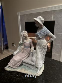 Authentic Extra Large Lladro Ladies Talking Figurine 1980 Flawless Rare 5042