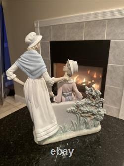 Authentic Extra Large Lladro Ladies Talking Figurine 1980 Flawless Rare 5042