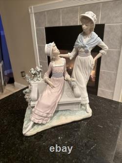 Authentic Extra Large Lladro Ladies Talking Figurine 1980 Flawless Rare 5042
