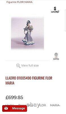 Authentic Lladro Flor Maria Flamenco Ornament Figurine