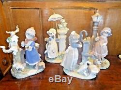 BOXED PERFECT SET 4 Lladro SEASONS Glorious Spring/Summer on the Farm/Fall Cle