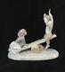 Beautiful Glossy Lladro Nao See Saw # 4867