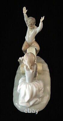 Beautiful Glossy Lladro Nao See Saw # 4867