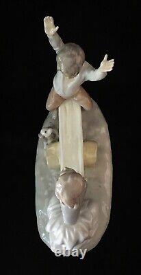 Beautiful Glossy Lladro Nao See Saw # 4867