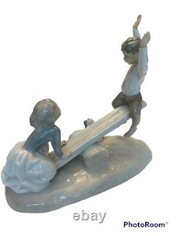 Beautiful Glossy Lladro Nao See Saw # 4867, NAO by Lladro, pristine, early
