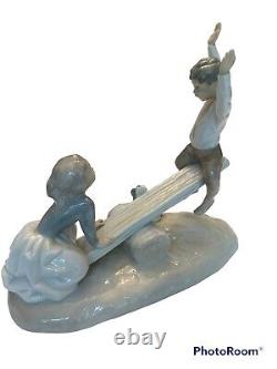 Beautiful Glossy Lladro Nao See Saw # 4867, NAO by Lladro, pristine, early