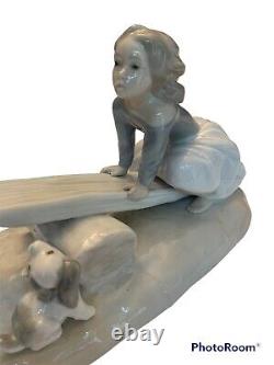Beautiful Glossy Lladro Nao See Saw # 4867, NAO by Lladro, pristine, early