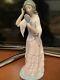 Beautiful Lladro NAO Figurine Girl with Mirror Porcelain Ceramic