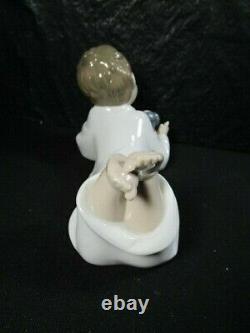 Beautiful Lladro NAO Repeat After Me Figure Scarce Piece In Box