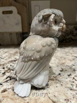 Beautiful Nao Lladro Short Eared Owl Porcelain Figurine 1976 6 3/4
