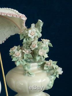 Beautifull Large LLadro Figure of a Young Girl With Parasol/Umbrella Retired